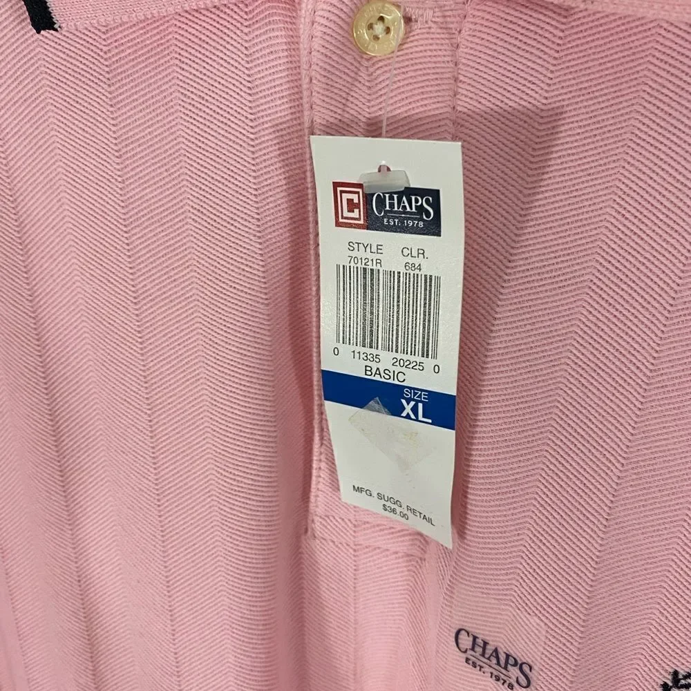 NWT Chaps Pink Polo Shirt - Picture 3 of 4
